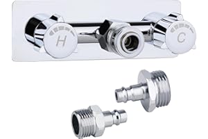 All Metal RV Exterior Shower Faucet,4"RV Shower Faucet Replacement,RV Outside Shower Valve KitCamper Shower Faucet Valve with