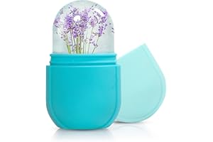 PASNOWFU Ice Cube Face Roller, Eyes and Neck, Brighten Skin & Enhance Your Natural Glow, Reusable Facial Treatment, Ice Cube Roller to Tighten Skin & De-Puff The Eye Area, Mini and Cute Size (Blue)