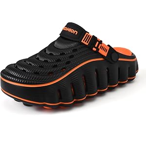 Baconix Cloud Walk Clogs Lightweight EVA Slip On Beach Sandals | Breathable, Quick Drying, Non-Slip, Soft Hollow Out, Platfor