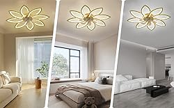 SPEVCH 35" Ceiling Fans with Lights, Modern Ceiling