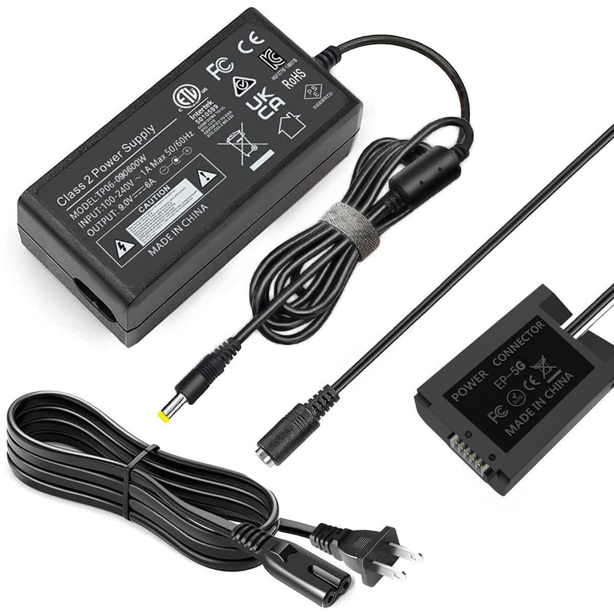 EP-5G Dummy Battery Power Supply Connector EH-5g AC Adapter Kit Replace EN-EL25 EN-EL25A for Nikon Z 30 Z30, Z 50 Z50, Z FC ZFC Digital Cameras Accessories.