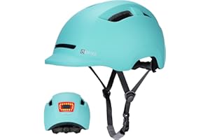GROTTICO Adult Bike Helmet with Light - Dual Certified for Bicycle Scooter Skateboard Road Cycling Skating Helmet