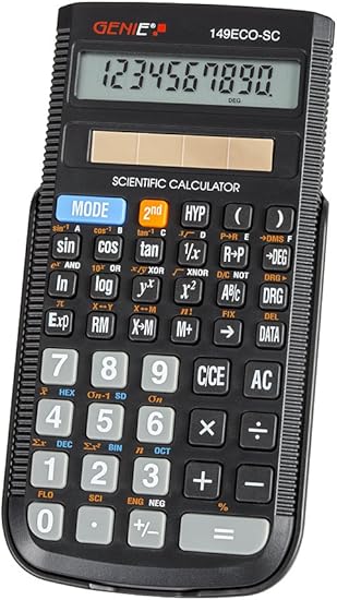 Genie 149 Eco Sc Technisch Wissenschaftlicher Solar Rechner 149 Funktionen 10 Stelliges Display Inkl Schutzdeckel Schwarz Amazon De Burobedarf Schreibwaren
