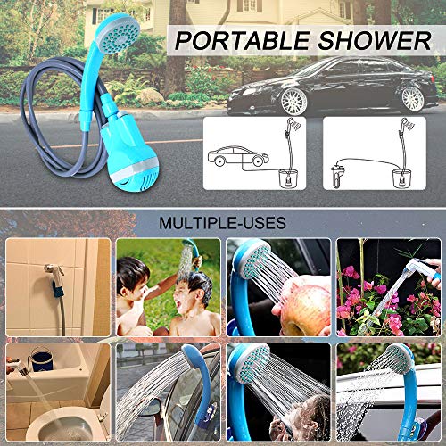 Galapara Mobiele douche, draagbare reis-douche voor binnen en buiten, USB, oplaadbaar, voor het zwembad, voor reizen… - Image 5