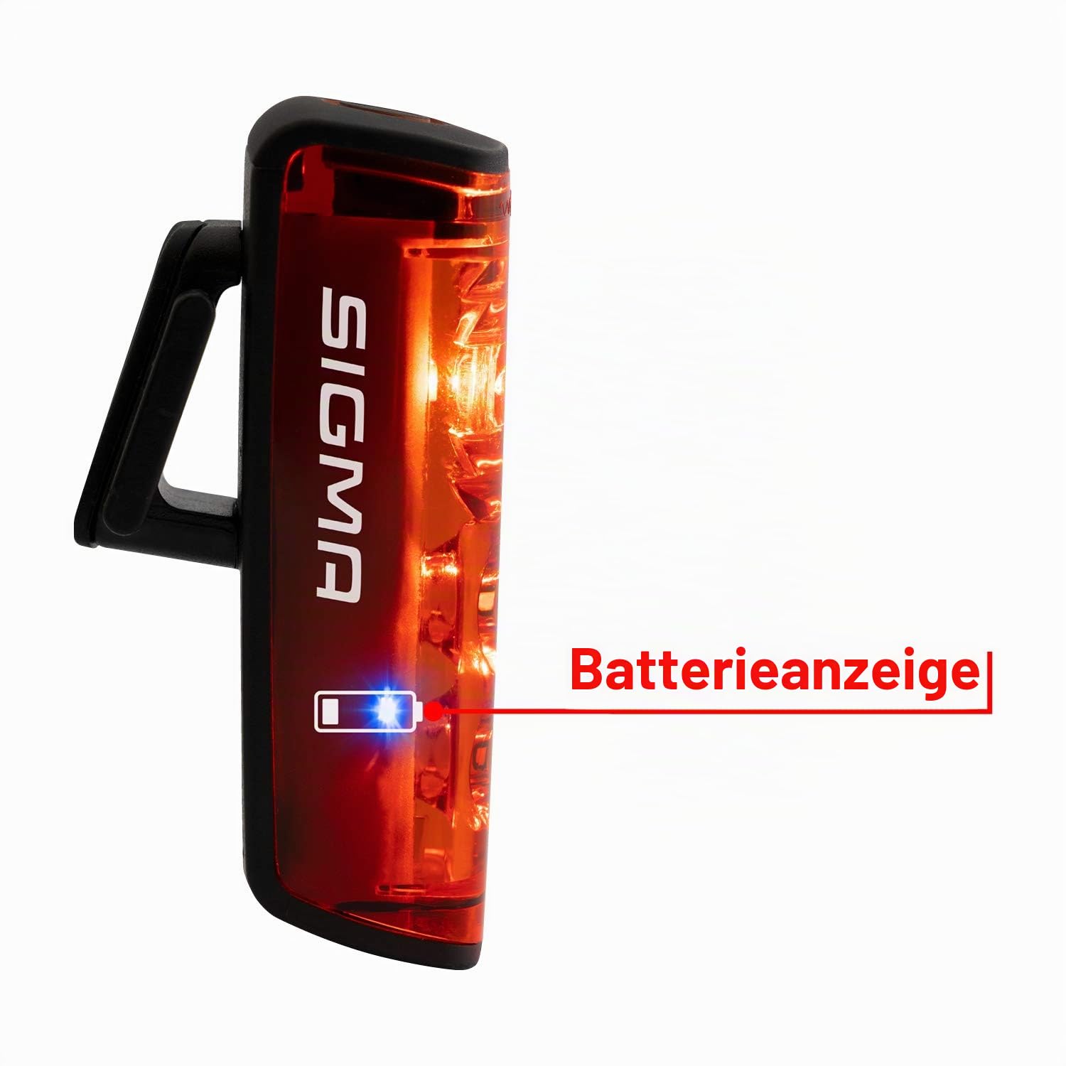 SIGMA Blaze | LED Fahrradrücklicht | StVZO zugelassenes, akkubetriebenes Rücklicht mit Bremslicht 4