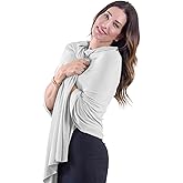 Happyluxe Travel Shawl Wraps for Women - 68x35in Wrap. Lightweight Pashmina, Airplane Travel Blanket Scarf. Made In USA