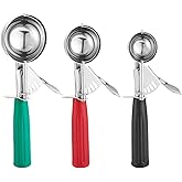 Saebye Cookie Scoop Set, Ice Cream Scoop Set, Cookie Scoops for Baking, Multiple Size Large-Medium-Small Size Disher, Profess