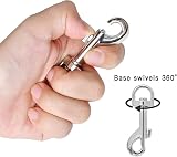 DXiongW 10x Swivel Eye Bolt Snap Hook 2 Inch Zinc Alloy Dog Lead Clasp view 3