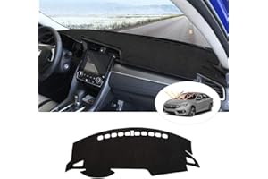 CARTIST Autorder Dashboard Cover Mat for 2016-2021 Honda Civic Coupe Sedan/Hatchback Accessories Dash Cover Suede Dash Mat Sunshade Glare UV Rays Protector (Not Fit 2022 Civic)