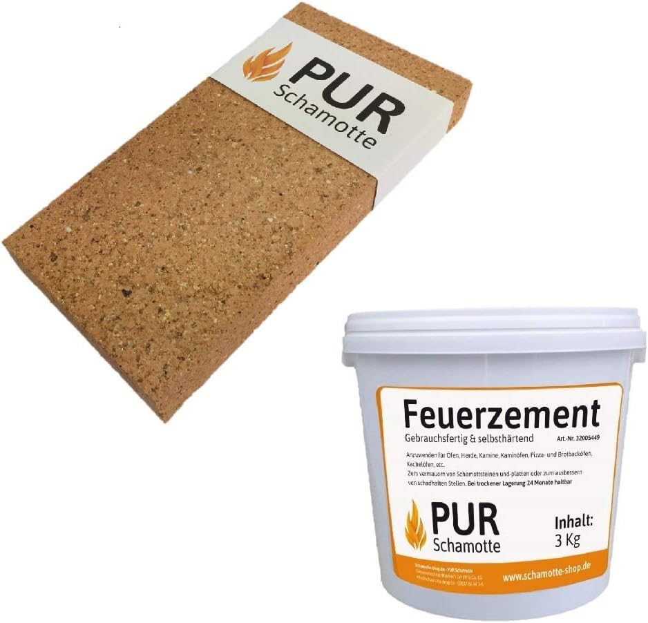 Pur Schamotte Fireplace Repair Set Nf1 32 Fire Cement 3 Kg