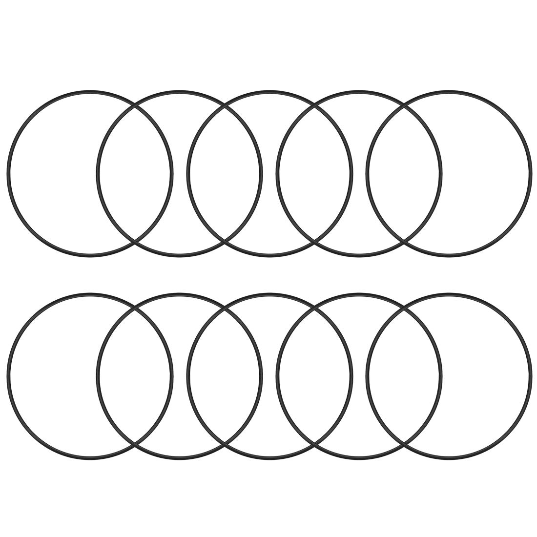sourcingmap Nitrile Rubber O-Rings 120mm OD 115.2mm ID 2.4mm Width, Metric Sealing Gasket for Automotive Machine Plumbing, Pack of 10