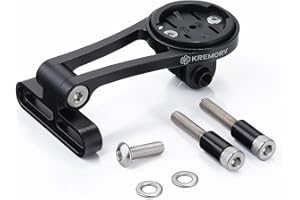 KREMORV Bike Mount Adjustable Out Front Extended Bicycle Computer Mount for Garmin Edge
