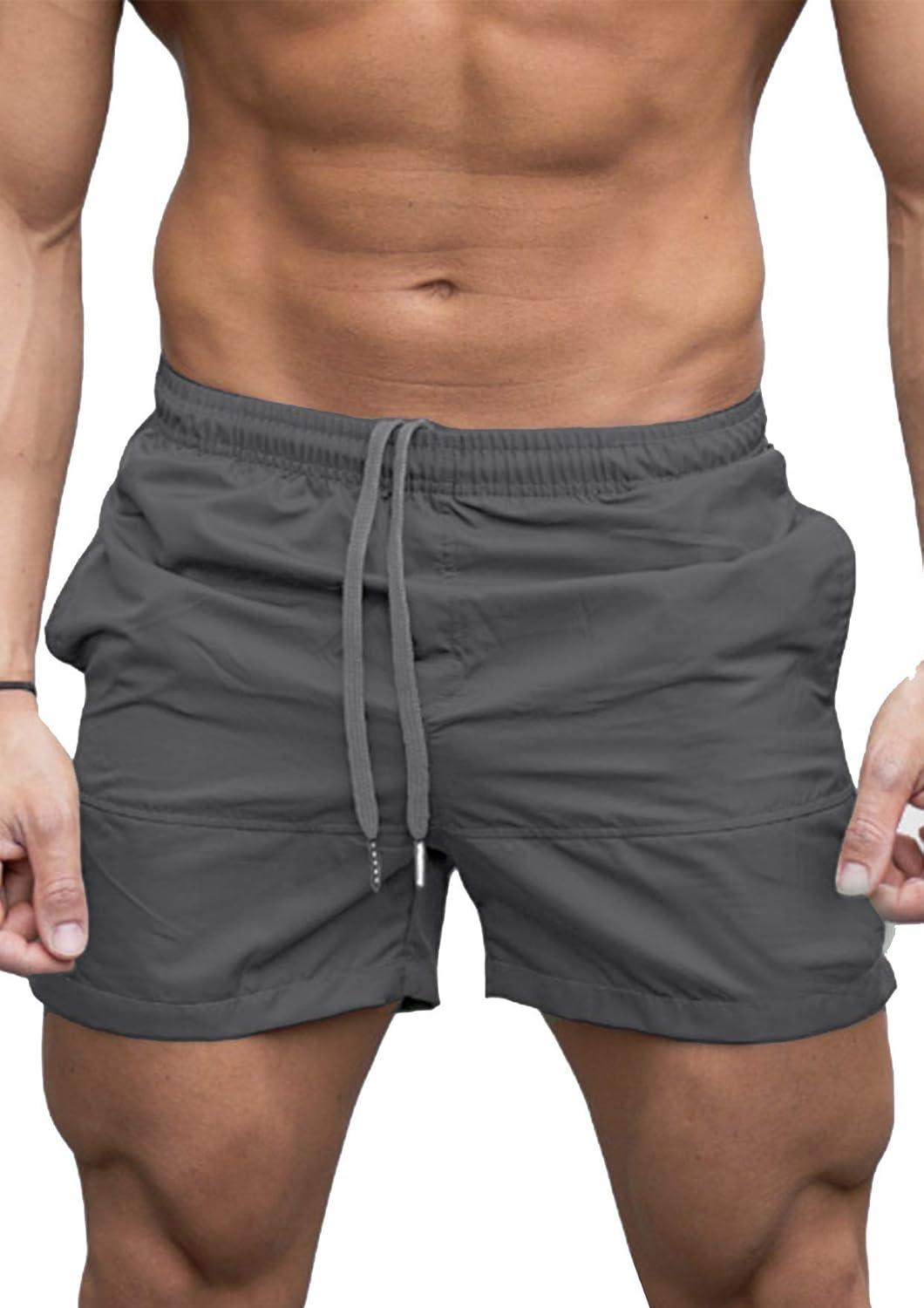 HaiDean Men's Swimming Trunks Leisure Quick Shorts Casual Drying Swim