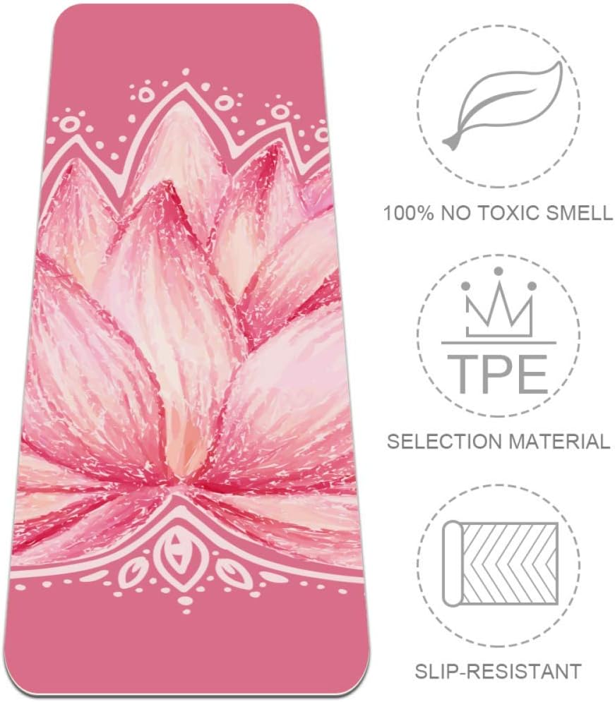 lotus flower yoga mat