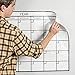 Peel and Stick Whiteboard Calendar, Large Monthly Calendar, 24 x 36 in - Stain Proof White Board Wall Organizer, and Reusable Adhesive Backing