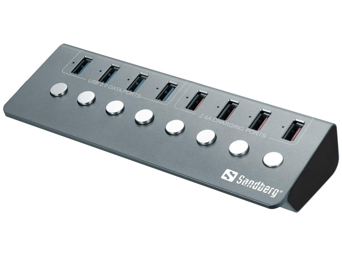 Sandberg USB 3.0 hub 4 x data 4 x charging