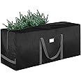 BALEINE 7.5 ft Extra Large Christmas Tree Storage Bag - Heavy Duty with Reinforced Handles and Dual Zippers for Wide Opening (Black)