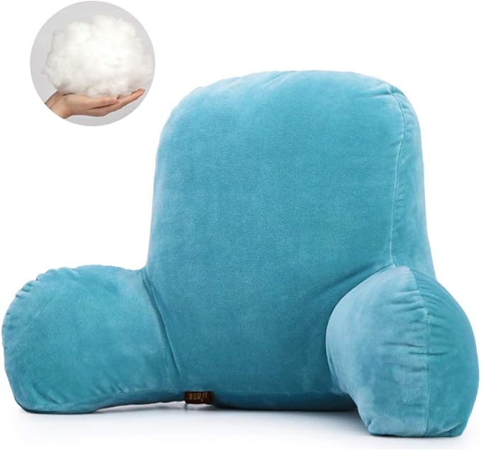 Hrtc Almohada de Lectura de Lujo para Lectura de Cama, Forma de T