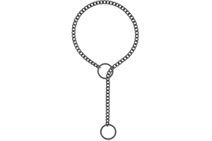 ADEMISHIA Gold O-ring Slip Chain Necklace, Handmade Punk Cuban Link Chain Necklace Jewelry Silver Chunky Y-Necklace For Women Men