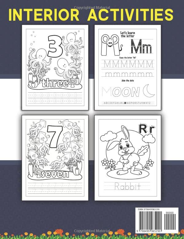 Tracing Letters and Numbers Workbook for Preschool Kids | Pricepulse