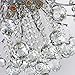 LightInTheBox Modern Crystal Chandelier Silver Crystal Pendant Light Fixture Crystal Ball Raindrop Ceiling Light 3 Lights for Living Room Dining Room Bedroom
