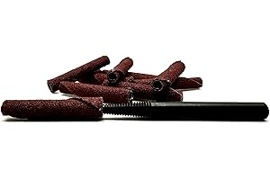 Pro-Graad 1/4” Diameter x 1-1/2” Length x 1/8” Pilot Hole 60 Grit Aluminum Oxide Straight/Untapered Cartridge Roll, 10 Pack, Includes 1x CR-9 Mandrel