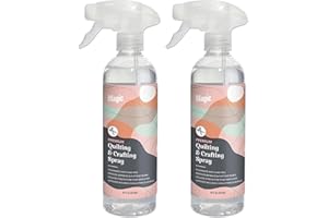 MAGIC Premium Quilting & Crafting Spray Bottle – Fabric Spray for Cutting, Creasing, & Sewing – Best Press Spray Starch for Quilting to Flatten Seams & Wrinkles – Wrinkle Spray (16oz Trigger) 2 Pack