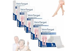5boxes Veintarget Microdarts Patch,2026 New Varicose Vein Patches For Legs,Effectively Moisturizes And Moisturizes,Natural In