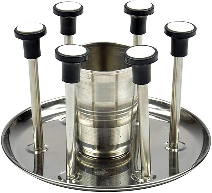 Buy keshal Stainless Steel Glass Stand Spoon Cutlery Stand/Water Glass