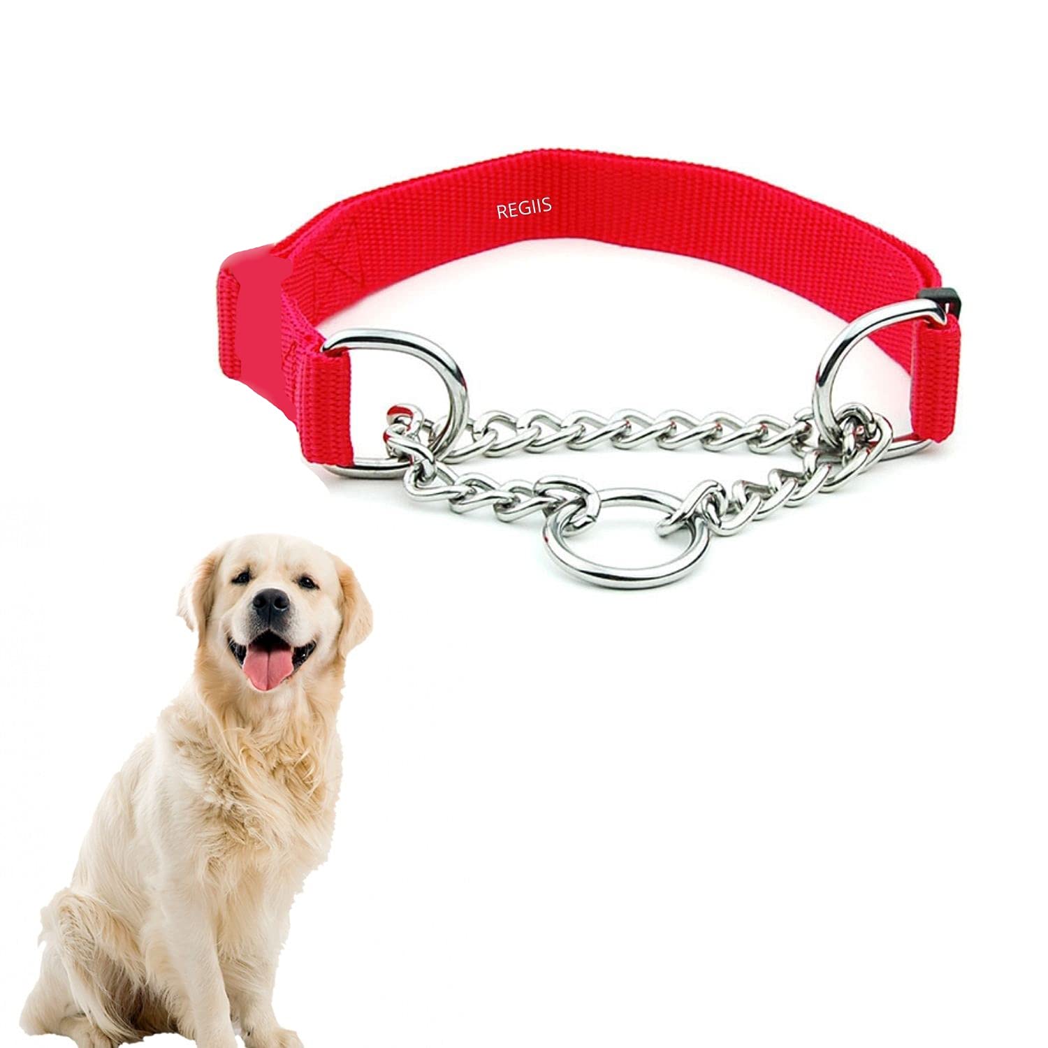 Dog Chain Collar for Small to Large Dogs 11 to 24 inches (Medium