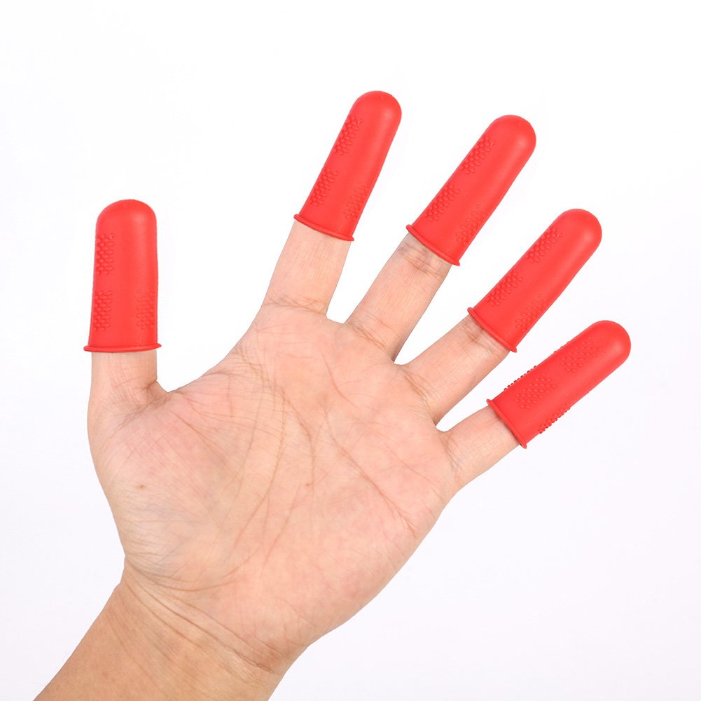 24 Pieces Finger Protectors Hot Glue Gun Finger Caps Silicone NonStick