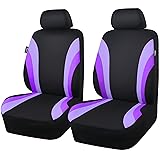 CAR PASS Line Rider Sporty Front Seat Covers,Purple