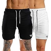 Wangdo Men's 7" Running Shorts with Zipper Pocket for Gym & Athletics