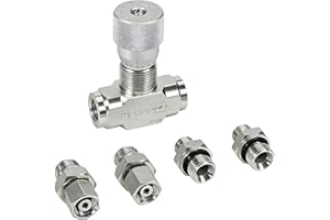 Oreilet 3/8in Hydraulic Flow Control Valve for STB Series Mini Excavator 0.8-2 Ton, Hydraulic Flowrate Control Valve with M14