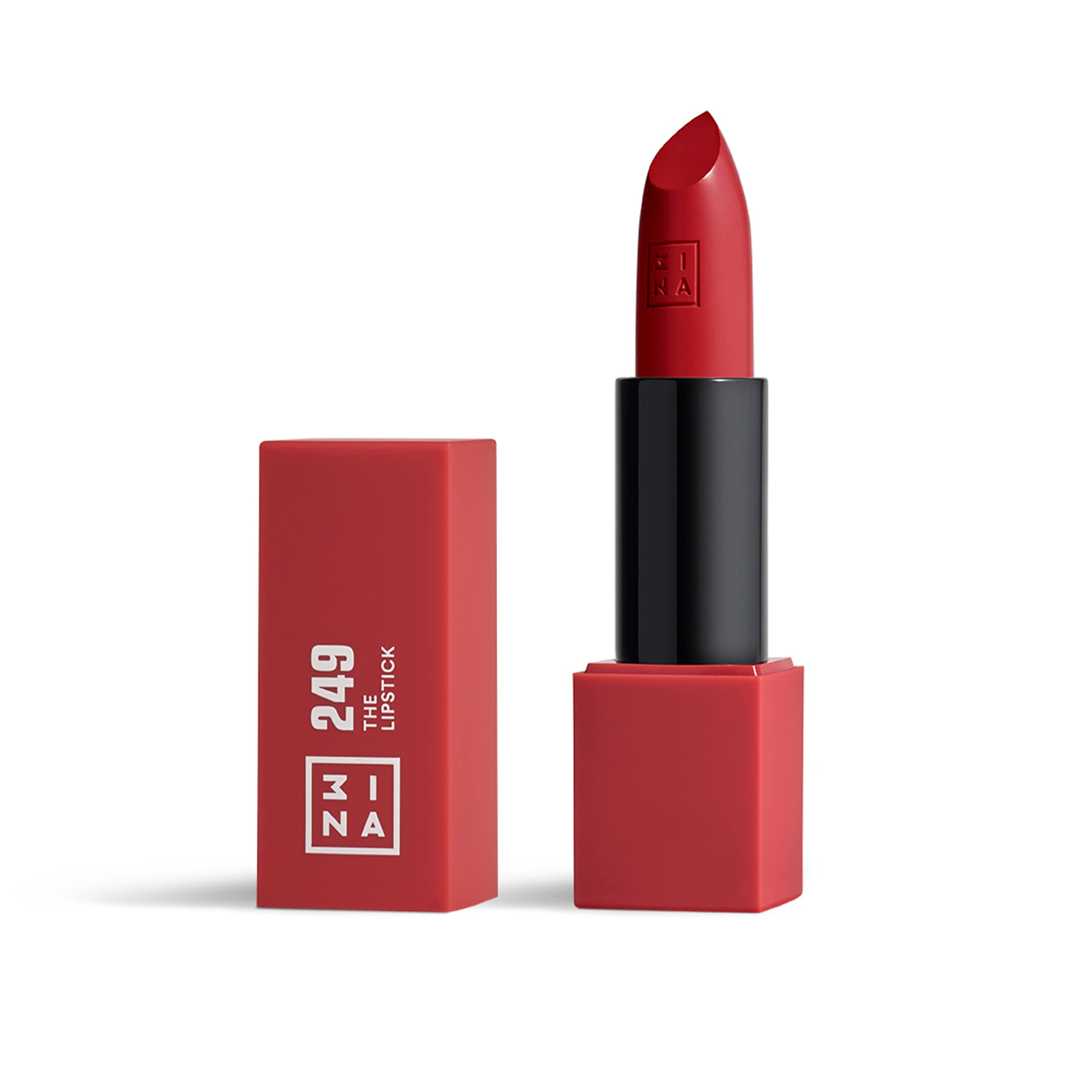 3INA MAKEUP - The Lipstick 249- Vivid Red Lipstick with Vitamin E & Shea Butter - Long Lasting Matte Creamy Lip Colour