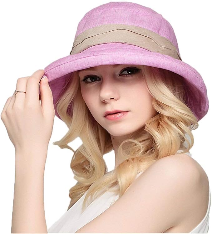 Bucket Hat Damen Sommer Freizeit Sunscreen Elegant Gemütlich Sonnenhut