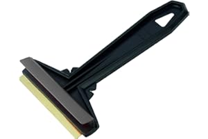 L & P CAR DESIGN Ice Scraper for Car Ice Scraper Brass Blade Ice Scrapers for Car Windshield Frost Wipe Scraper Snow Scraper for Car Original Murska from Europe Winter Goods (L&P A054 Black Gray)