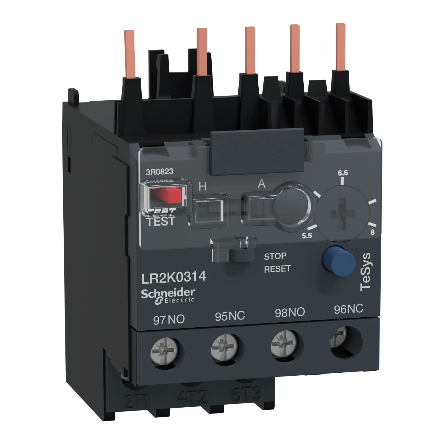 Schneider LR2K0314 Class 10 5.5-8 TeSys K Overload Relay, White, Set of 10 Piece