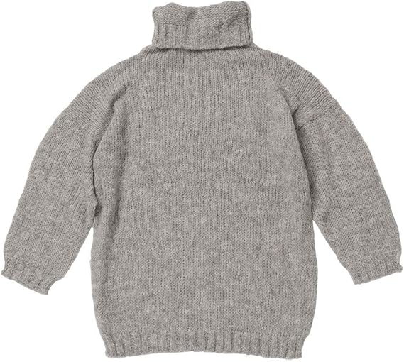 Amazon ワラワラ ペルー製 アルパカ ふわふわ セーター レディース 女性 ニット グレー フリー セーター 通販