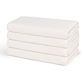 4Pcs Cotton Flannel for Castor Oil Pack, Less Mess Made of Unbleached Organic Cotton Flannel Reusable Soothing Heat Compress for Liver, Abdomen, Joints, Highly Absorbent Soft Feel Like Nightgown