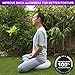 Waterproof Meditation Cushion – Natural and Organic Filled Yoga Pillow with Removable Machine Washable Anti-UV Cover [7 Colors – Round, Crescent] (Crescent COVER Only – Gray, Crescent COVER Only)thumb 2