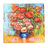 Shanghai Story Women's Silk Luxury Square Scarf Van Gogh's Oil Paintings