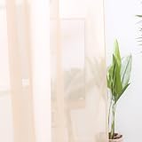 Deconovo Peach Semi Sheer Eyelet Curtains 140x180 cm 2 Pieces view 5