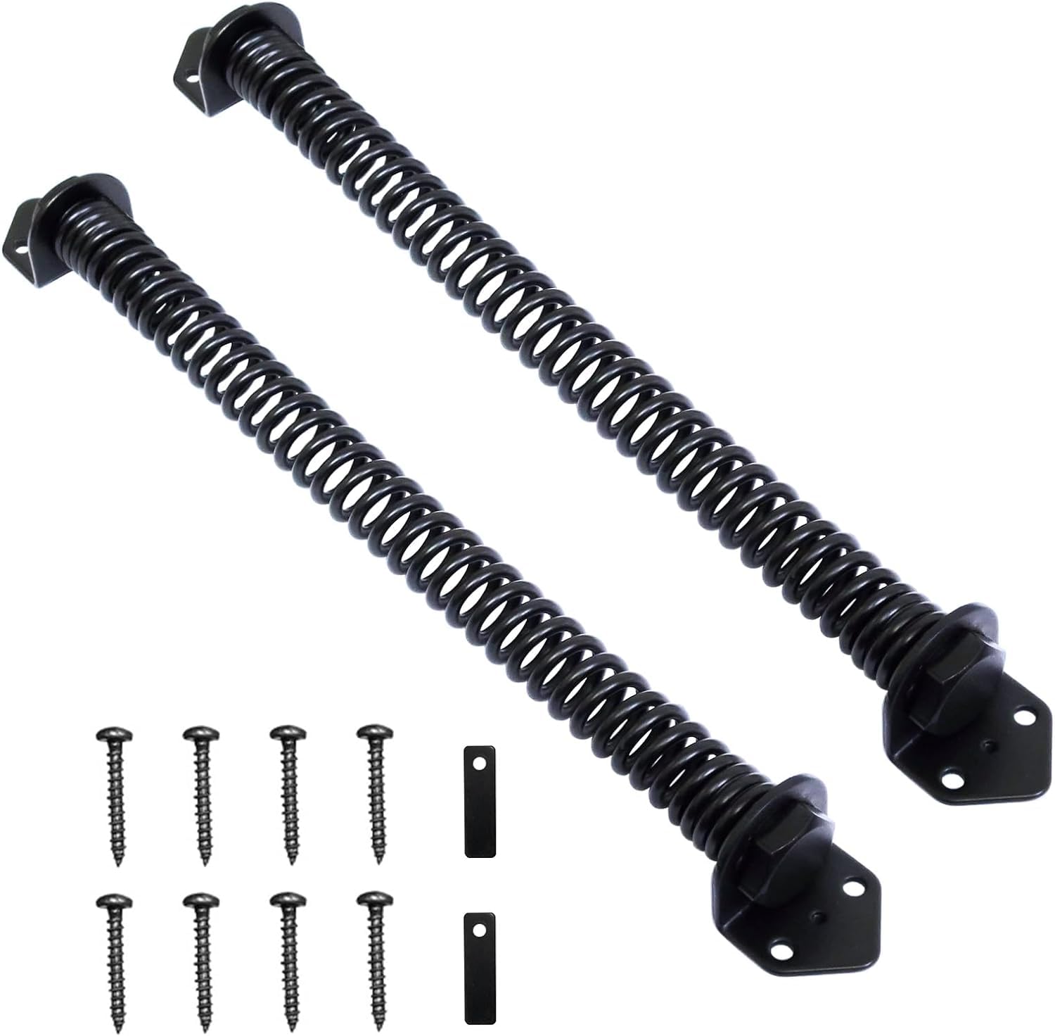 2X Heavy Duty Gate Door Self Closing Spring Automatic Gate Closure Door Closer for Wooden Garden Vinyl Fence (30.5cm)