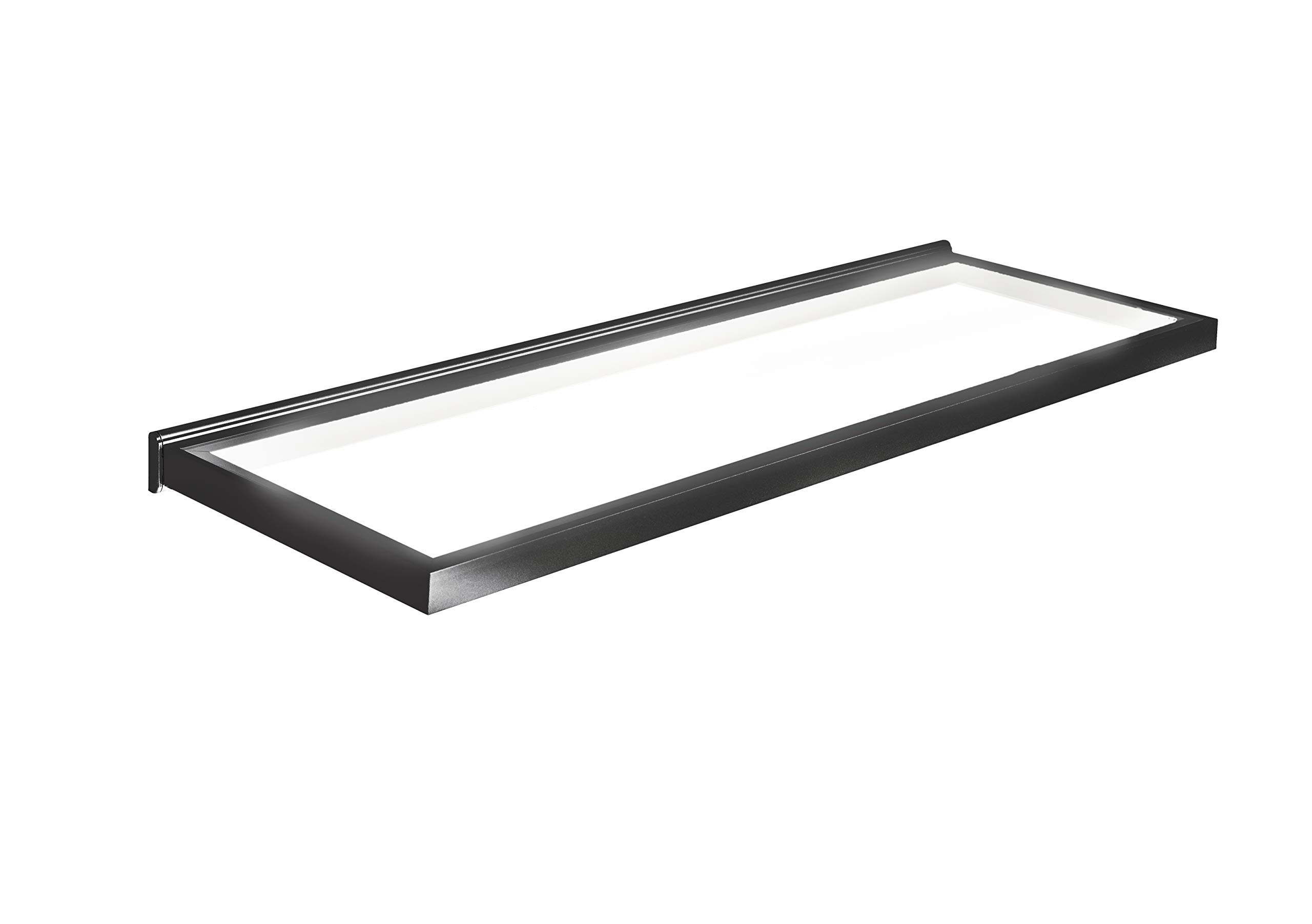Sensio Torino - 900mm Illuminated Glass Wall Shelf Black