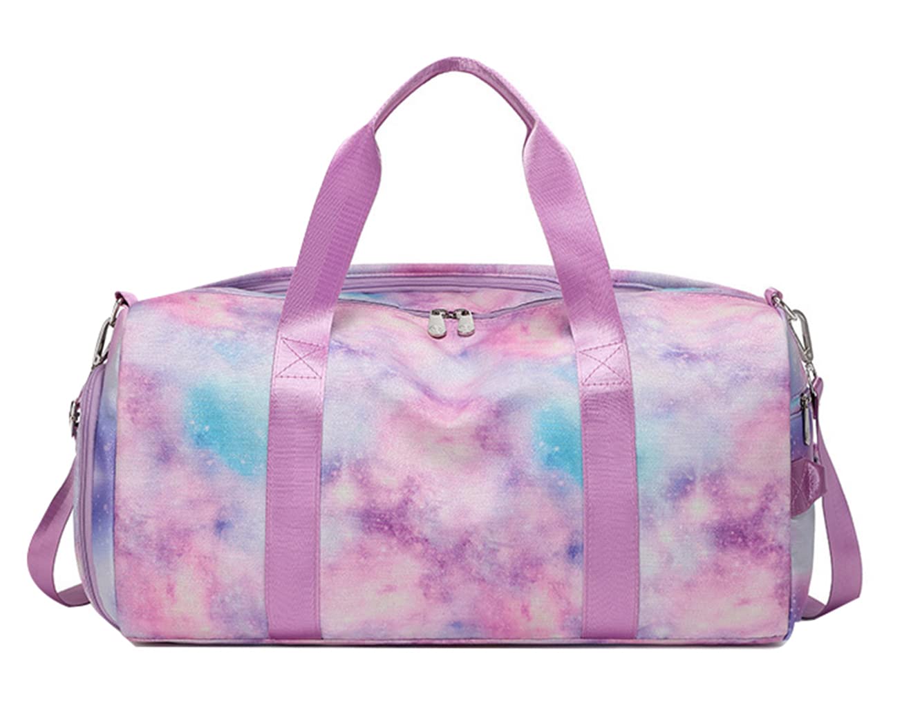 SellerFun Teens Women Travel Bag Girls Gym Duffle Bag Sports Ballet Bag with Shoe Compartment(Color A,23 Liters)