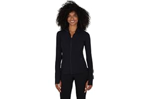Yogalicious Womens Ultra Soft Lightweight Full Zip Yoga Jacket with Pockets