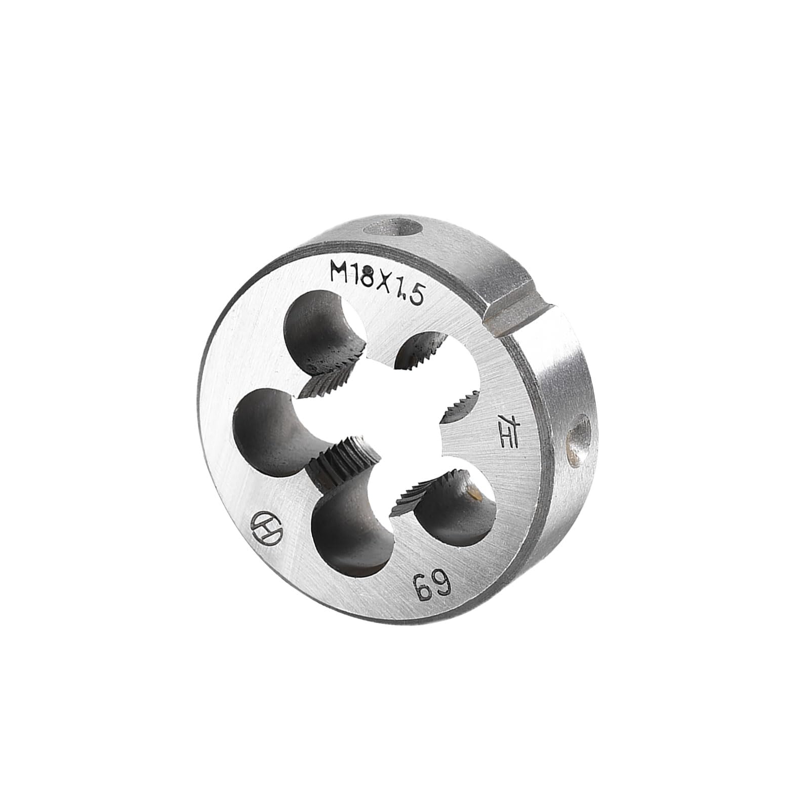 CoCud Metric Adjustable Round Die, M18 X 1.5, Alloy Steel Thread Left Hand Threading Die - (Applications: for Processing External Threads for Metal Plastic)
