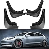 Motrobe Tesla Model 3 Mud Flaps Front Rear Splash Guards Fender Kit-No Need to Drill Holes 2016-2021