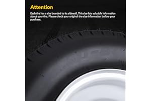CHEINAUTO 2 Pack 4.80-8 4.80x8 480-8 4.80-8 Trailer Tires with 8'' Rims, 4 Lug on 4'', Load Range C, 6PR